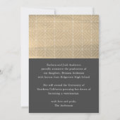 Gold Tassel & Pet 2 Aankondiging van Afstuderen fo (Achterkant)