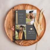 Gold Tassel & Pet 2 Aankondiging van Afstuderen fo