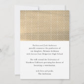 Gold Tassel & Pet 2 Aankondiging van Afstuderen fo (Achterkant)