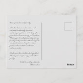 Gold Tassel Photo Script Class of 2023 Afstuderen Briefkaart (Achterkant)