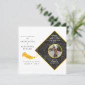 Gold Tassel Photo Script Class of 23 Afstuderen Kaart (Staand voorkant)