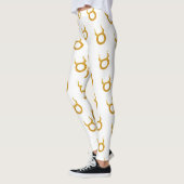 Gold Taurus Zodiac Astrology Sign Leggings (Links)