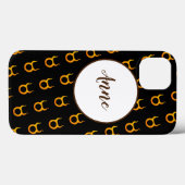 Gold Taurus Zodiac Astrology Sign Personalized Case-Mate iPhone Case (Achterkant (horizontaal))