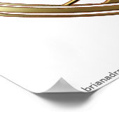 Gold Taurus Zodiac Bull Astrology Sign Poster (Hoek)