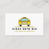 Gold Taxi Cab Logo, prijslijst Visitekaartje (Voorkant)