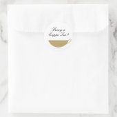 Gold Teacup Envelope Seal & Sticker (Tas)