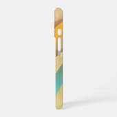 Gold Teal Abstract Art iPhone 16 Hoesje (Linkerkant)