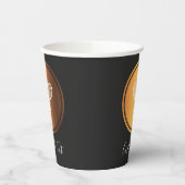 Gold Tennis Racket Elegant Sport Thema Black Papieren Bekers (Links)