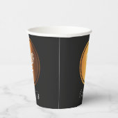 Gold Tennis Racket Elegant Sport Thema Black Papieren Bekers (Rechts)