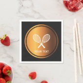 Gold Tennis-racks Sportthema Speler Aangepaste tek Servet (Insitu)