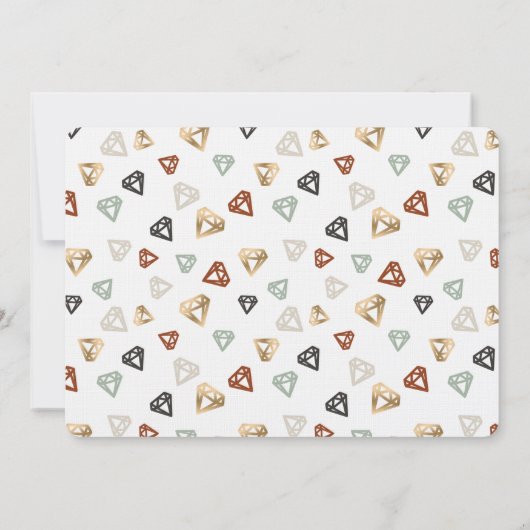 Gold Terracotta Green & Beige Color Palette Kaart (Achterkant)