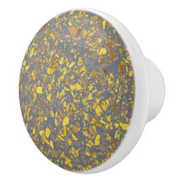 Gold Terrazzo Pattern Keramische Knop
