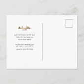 Gold Texas State Moving Announcement Briefkaart (Achterkant)