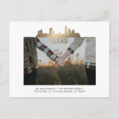 Gold Texas State Moving Announcement Briefkaart (Voorkant)