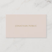 Gold Text Elegant Professional Simple Plain Modern Visitekaartje (Voorkant)