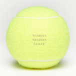 Gold Text League Naam Tennisballen<br><div class="desc">De naam van de Tennis League. Moderne typografie. Gouden tekst.</div>