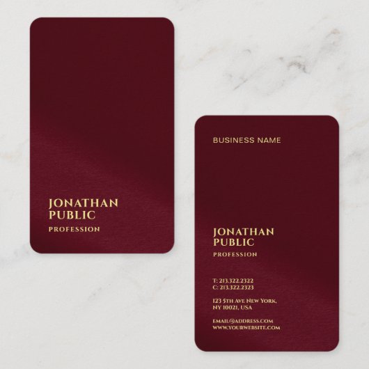 Gold Text Luxury Premium Pearl Ocean Japanese Size Visitekaartje (Voorkant / Achterkant)