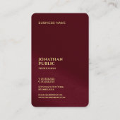 Gold Text Luxury Premium Pearl Ocean Japanese Size Visitekaartje (Achterkant)