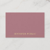 Gold Text Sjabloon Professional Elegant Modern Visitekaartje (Voorkant)