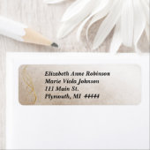 Gold Texture Address Label (Insitu)