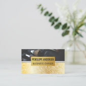 Gold Texture Background | Metallic Makeup penselen Visitekaartje (Staand voorkant)