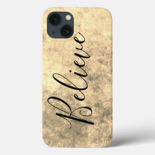 Gold Texture Believe Case-Mate iPhone Case