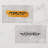 Gold Texture Brushes | Textielwand Visitekaartje (Voorkant / Achterkant)