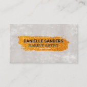 Gold Texture Brushes | Textielwand Visitekaartje (Voorkant)