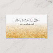 Gold Texture Modern Visitekaartje (Voorkant)