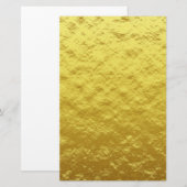Gold Texture Pattern (Luxurous Golden Glow) Briefpapier (Voorkant / Achterkant)