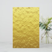 Gold Texture Pattern (Luxurous Golden Glow) Briefpapier (Staand voorkant)