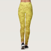 Gold Texture Pattern (Luxurous Golden Glow) Leggings (Achterkant)