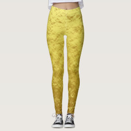Gold Texture Pattern (Luxurous Golden Glow) Leggings