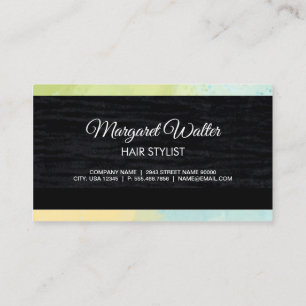 Gold Texture   Velvet Black met Monogram Business Visitekaartje