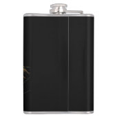 Gold textured abstract mountain lineart heupfles (Achterkant)