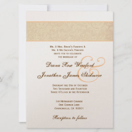 Gold Textured Damask en Gold Metallic Kaart