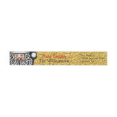 Gold Textured Foil Merry kerstkerstkerstadres (Individueel)