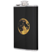 Gold textured moon on dark black heupfles (Links)