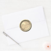 Gold Thank You Wax Seal Sticker – Elegant Vintage (Envelop)