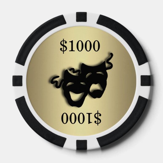 Gold Theater Markers Poker Chips (Voorkant)