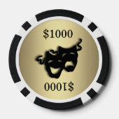 Gold Theater Markers Poker Chips (Achterkant)
