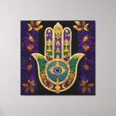  Gold Third Eye Hamsa Canvas Afdruk (Voorkant)