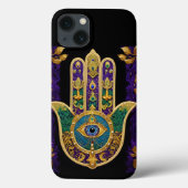 Gold Third Eye Hamsa Case-Mate iPhone Case (Achterkant)