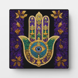  Gold Third Eye Hamsa Fotoplaat