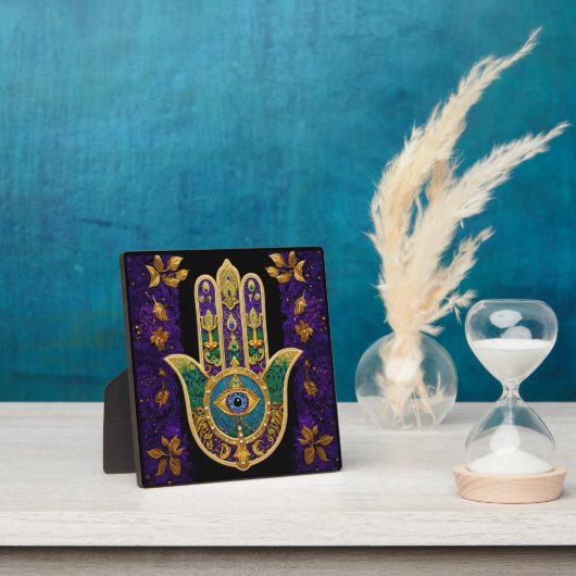 Gold Third Eye Hamsa Fotoplaat (Insitu)