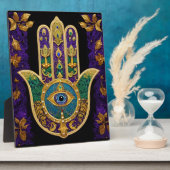  Gold Third Eye Hamsa Fotoplaat (Zijkant)