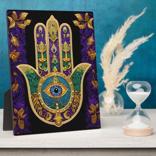  Gold Third Eye Hamsa Fotoplaat (Zijkant)