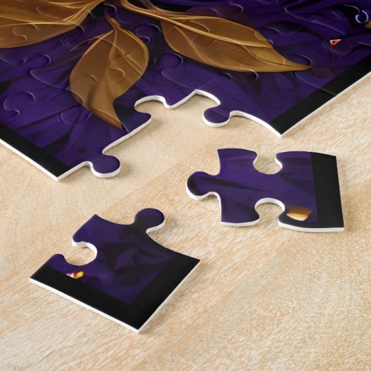 Gold Third Eye Hamsa Legpuzzel (Zijkant)