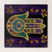 Gold Third Eye Hamsa Legpuzzel (Horizontaal)
