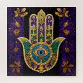 Gold Third Eye Hamsa Legpuzzel (Verticaal)